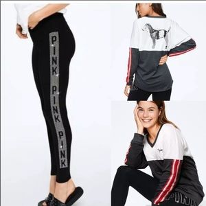 Victoria’s Secret Pink BLING SET leggings Tunic Shirt